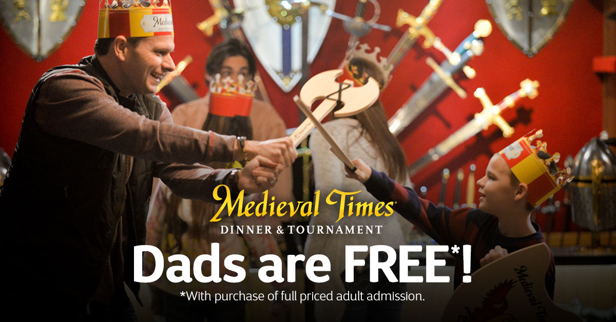 Medieval Times Father's Day Contest Entertain Kids on a Dime Blog