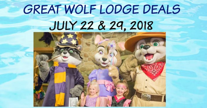 NEW JULY GREAT WOLF LODGE DEALS