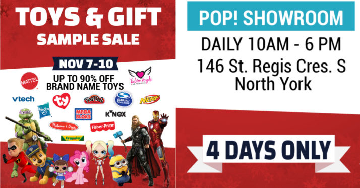 Toys & Gift Sample Sale!