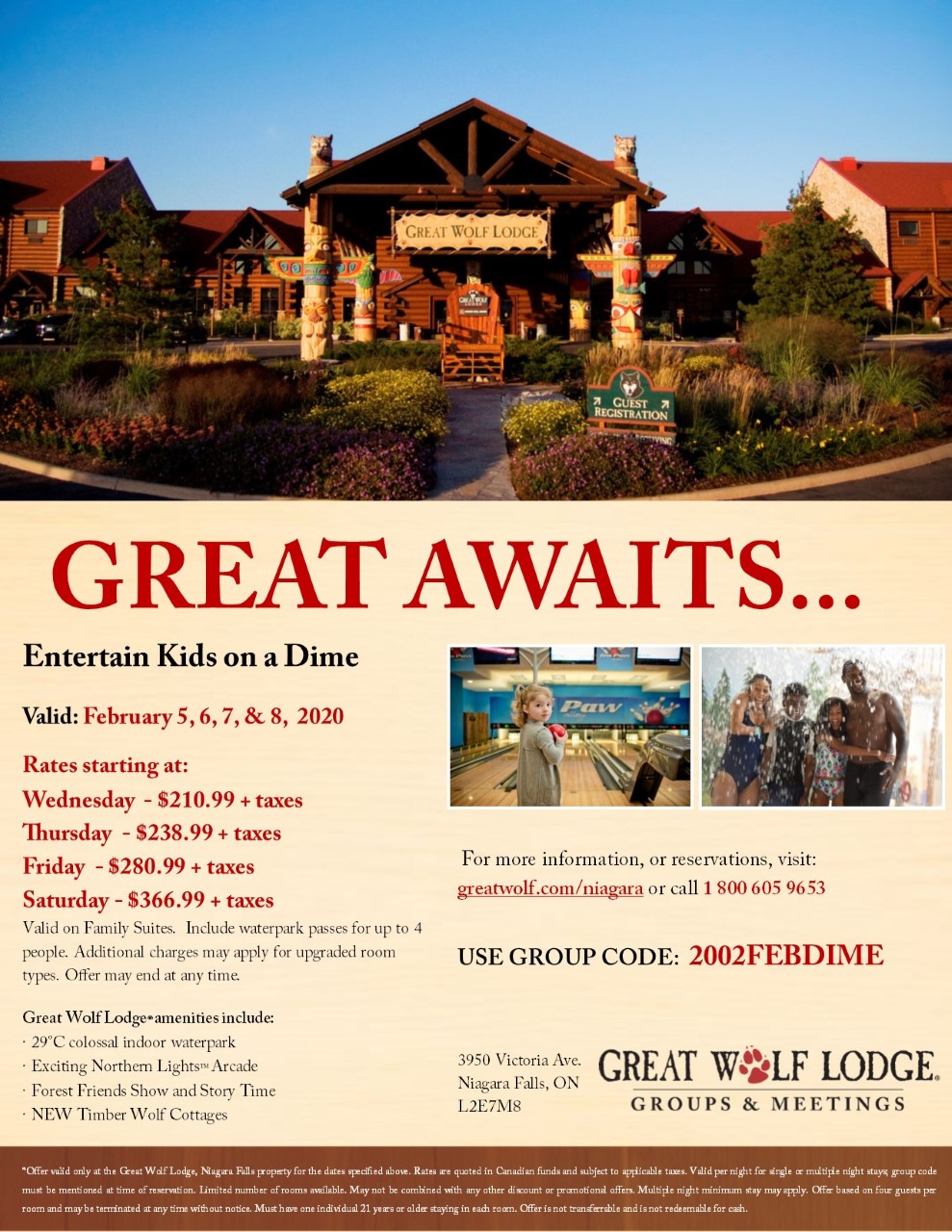 Great Wolf Lodge February Deals Entertain Kids On A Dime Blog