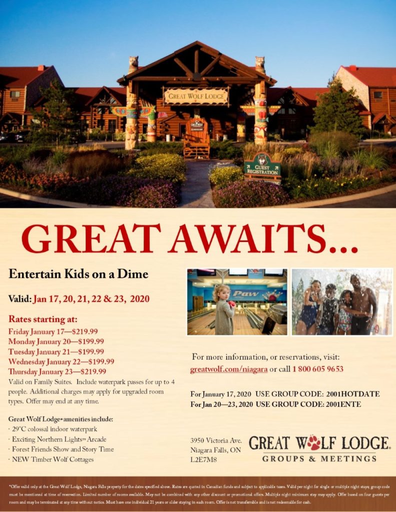 January Great Wolf Lodge Deals Entertain Kids on a Dime Blog