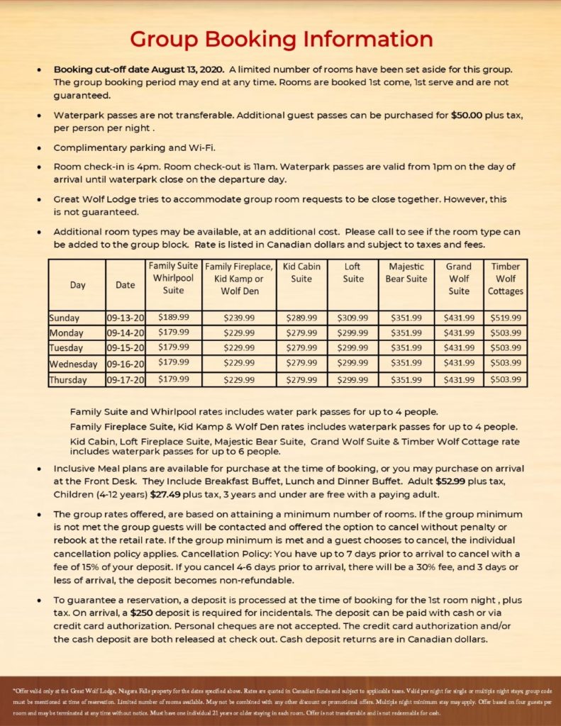 Great Wolf Lodge Printable Tickets