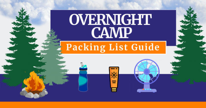 SLEEPOVER CAMP PACKING LIST